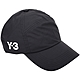Y-3 字母標誌矽膠可調魔氈尼龍鴨舌帽(黑色) product thumbnail 1