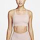 Nike 運動內衣 Swoosh Sports Bra 女款 中度支撐 Dri-FIT吸濕排汗 健身 重訓 粉 CJ0545-601 product thumbnail 1