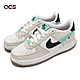 Nike 休閒鞋 Air Force 1 LE 大童 女鞋 卡其 薄荷綠 黑 Spliced Swoosh DX6062-101 product thumbnail 1