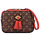 LV M43556 Monogram 經典LV花紋紅色流蘇方形手提/斜背包 product thumbnail 1