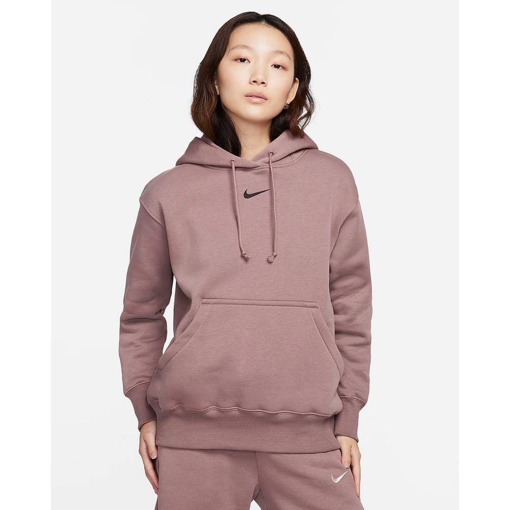 NIKE AS W NSW PHNX FLC OS PO HOODIE 女連帽上衣-紫紅-DQ5861208