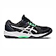 Asics GEL-Task 3 [1071A077-001] 男 排球鞋 運動 訓練 室內 緩震 支撐 透氣 黑 綠 product thumbnail 1