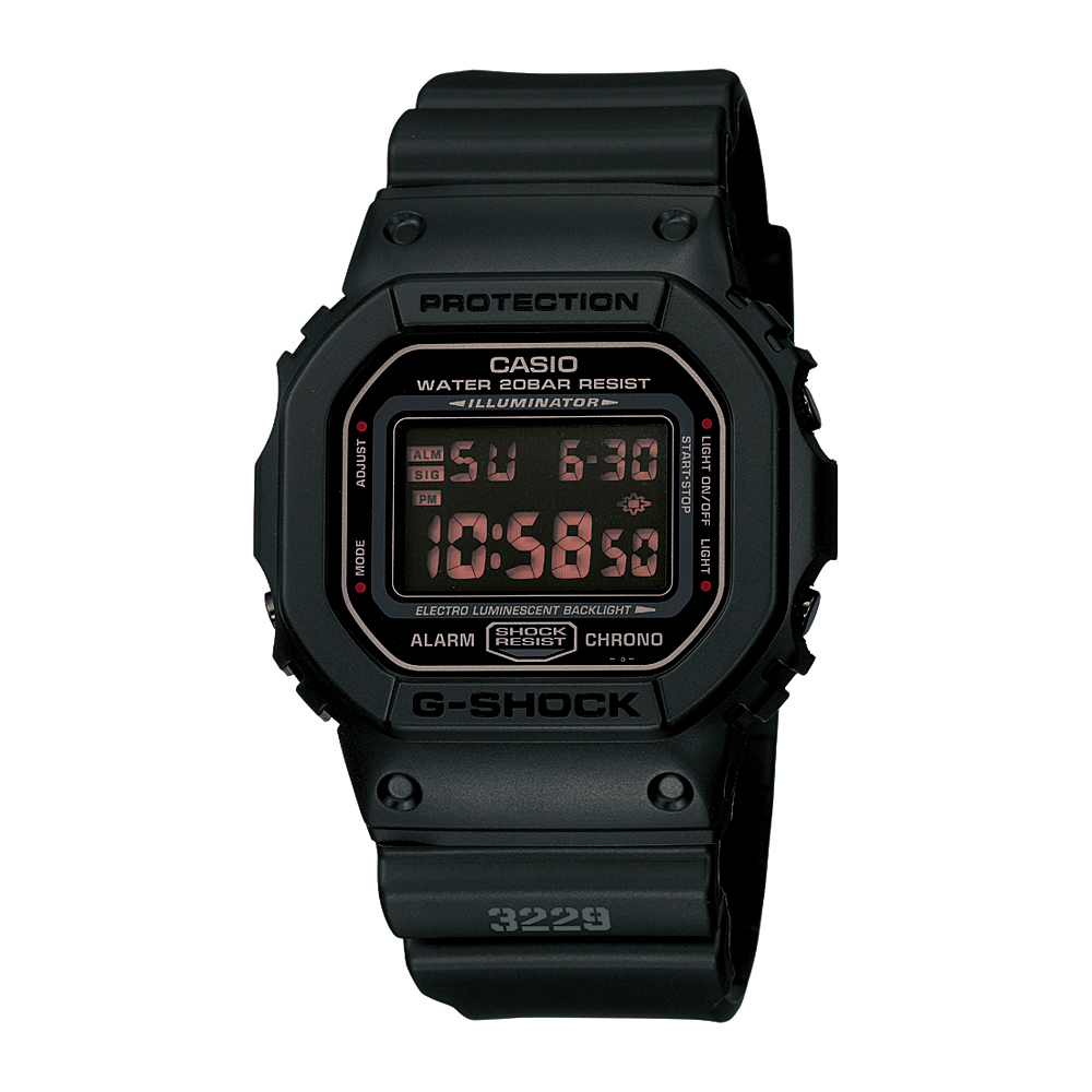 CASIO卡西歐 G-SHOCK 經典系列 DW-5600MS-1 42.8mm