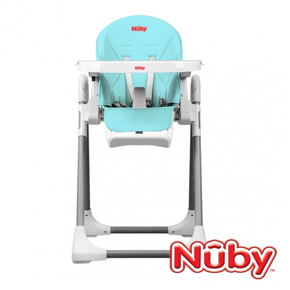 (送超贈點8%) 【美國 Nuby】多功能成長型高腳餐椅-蘇打藍