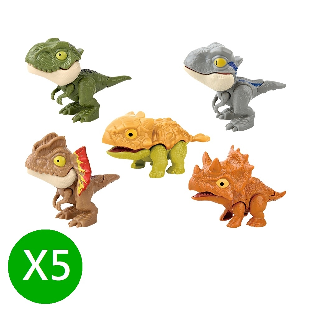 【5入組】網紅爆款咬指小恐龍/恐龍玩具(顏色款式隨機出貨)