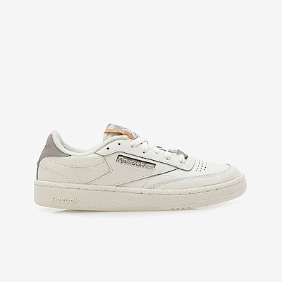 Reebok Club C 85 [100074162] 男 休閒鞋 經典 復古 網球鞋 簡約 舒適 百搭 米白 橘黃