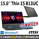 msi微星 Thin 15 B13UC-1418TW 15.6吋 電競筆電 (i7-13620H/32G/512G SSD+1T/RTX3050-4G/Win11-32G雙碟特仕版) product thumbnail 1