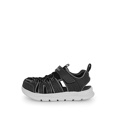 Skechers C-flex Sandal 2.0 [400041LBKGY] 中童鞋 涼鞋 保護 魔鬼氈 黑 灰