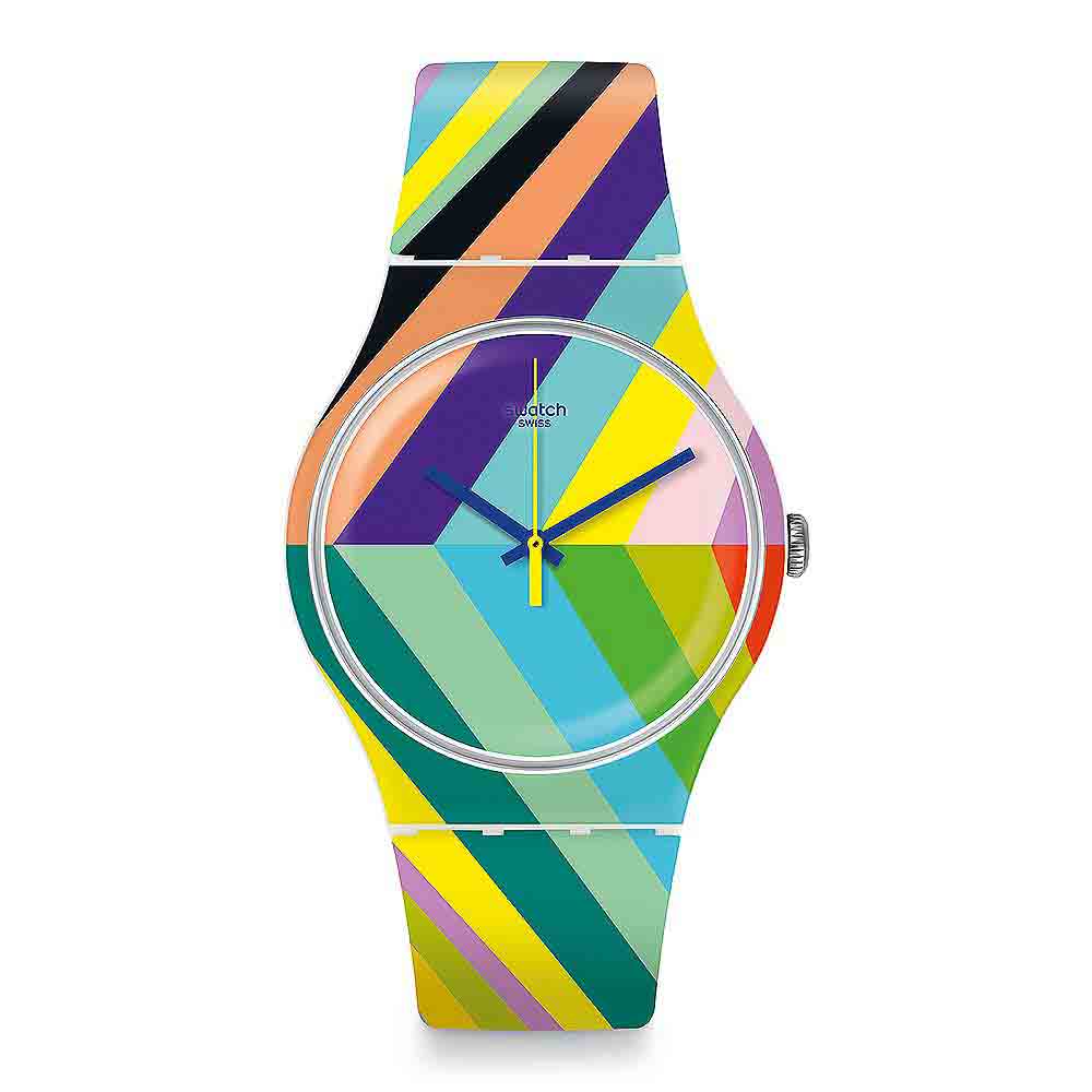 Swatch THINK FUN系列 PSYCADELIC 迷幻色彩手錶