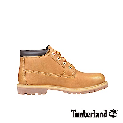Timberland 女款棕色全粒面短靴|A12OM