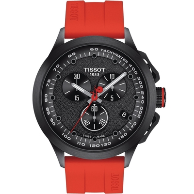 TISSOT 天梭 官方授權 T-RACE 系列 環西自行車款 運動腕錶-T1354173705104