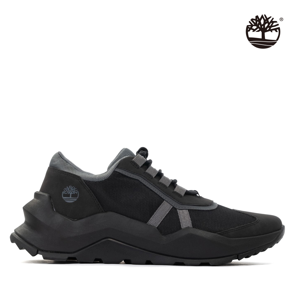 Timberland 男款黑色緩震環保纖維Newbury Edge休閒鞋|A2QZQ001