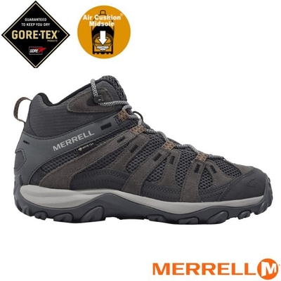 【MERRELL】男 ALVERSTONE 2 MID GORE-TEX 多功能防水透氣登山健行鞋.登山鞋_ML037165 灰色