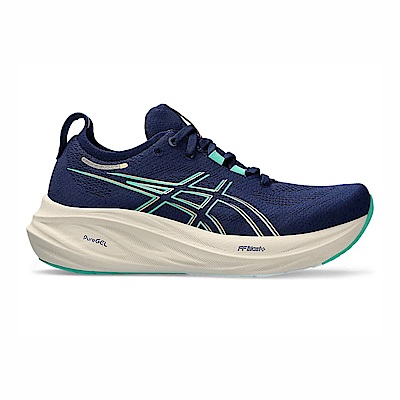 Asics GEL-Nimbus 26 D [1012B602-400] 女 慢跑鞋 運動 路跑 寬楦 緩衝 耐磨 藍