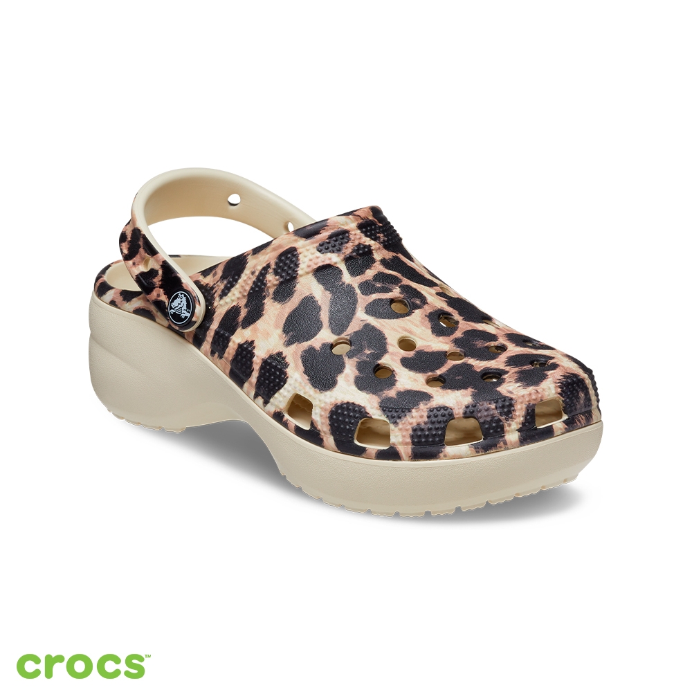 Crocs 卡駱馳 (女鞋) 野性混搭迷彩厚底克駱格-207844-2Y4