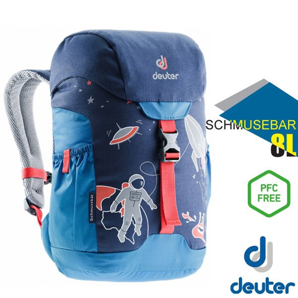 Deuter  SCHMUSEBAR 外太空 輕量透氣兒童背包8L_深藍/藍