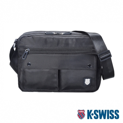 K-SWISS Shoulder Bag 運動斜肩包-黑