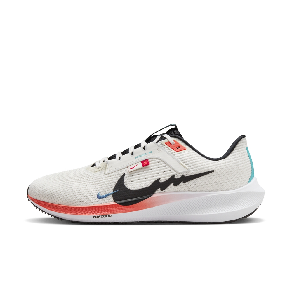 NIKE AIR ZOOM PEGASUS 40 男慢跑鞋-白藍紅-FZ5055101