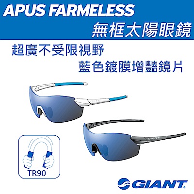 GIANT APUS FRAMELESS 無框太陽眼鏡 藍色鍍膜增艷鏡片