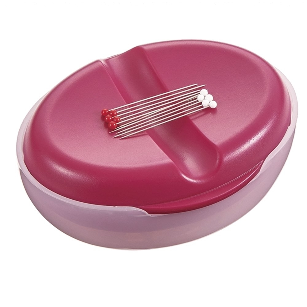 日本可樂牌Clover縫針磁針盒磁力針盒57-702磁石針盒(附10根針)縫紉針收納盒收針盒磁力盒