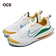 Nike 慢跑鞋 Air Zoom Arcadia 2 GS 女鞋 大童鞋 白 氣墊 運動鞋 路跑 FJ7720-141 product thumbnail 1