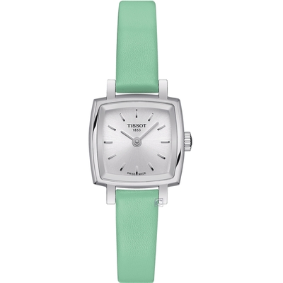 TISSOT 天梭錶官方授權 LOVELY SQUAREU優雅時尚女錶-T0581091603101/套組