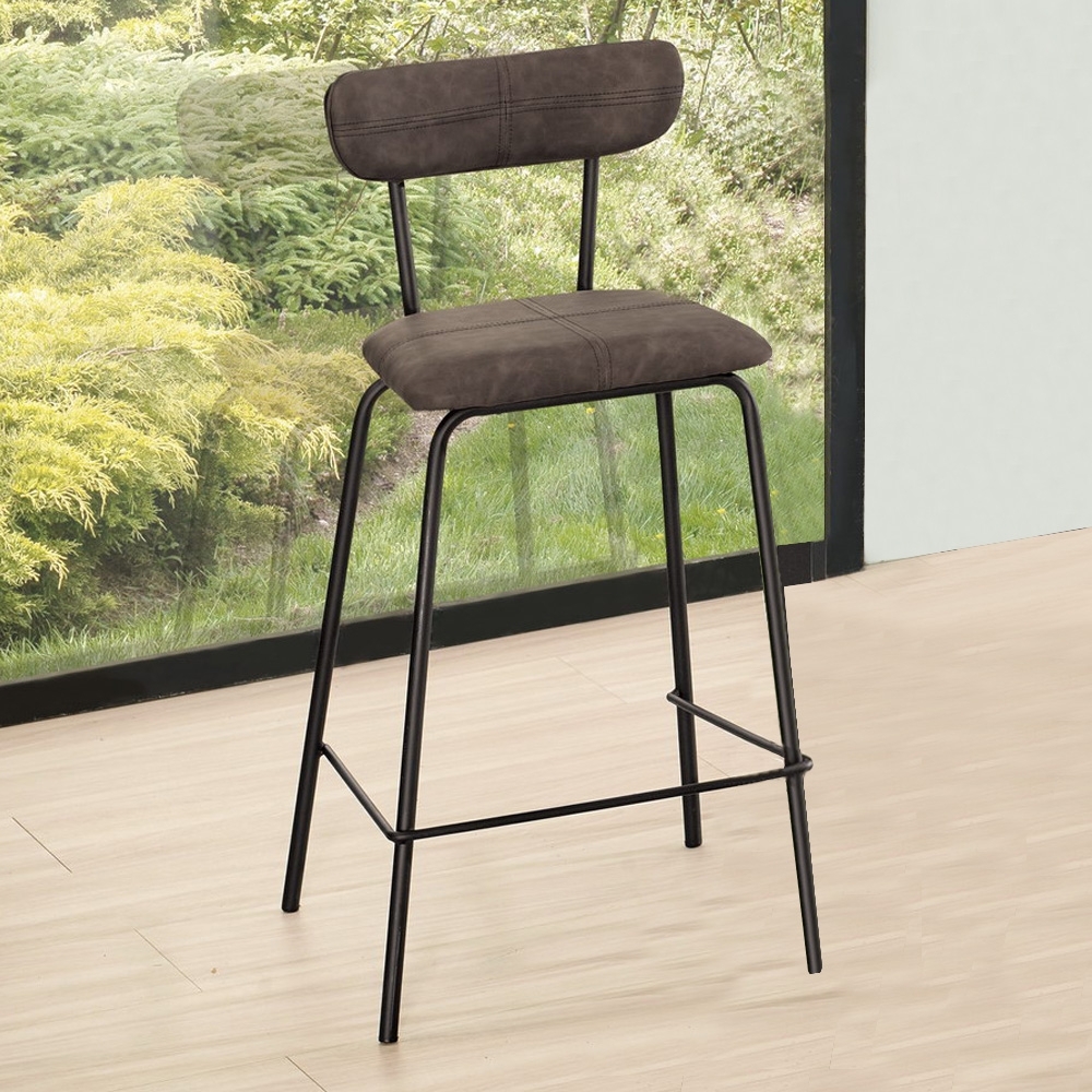 Boden-安東尼工業風吧台椅/吧檯椅/高腳椅(低)(二入組合)-47x48x91cm
