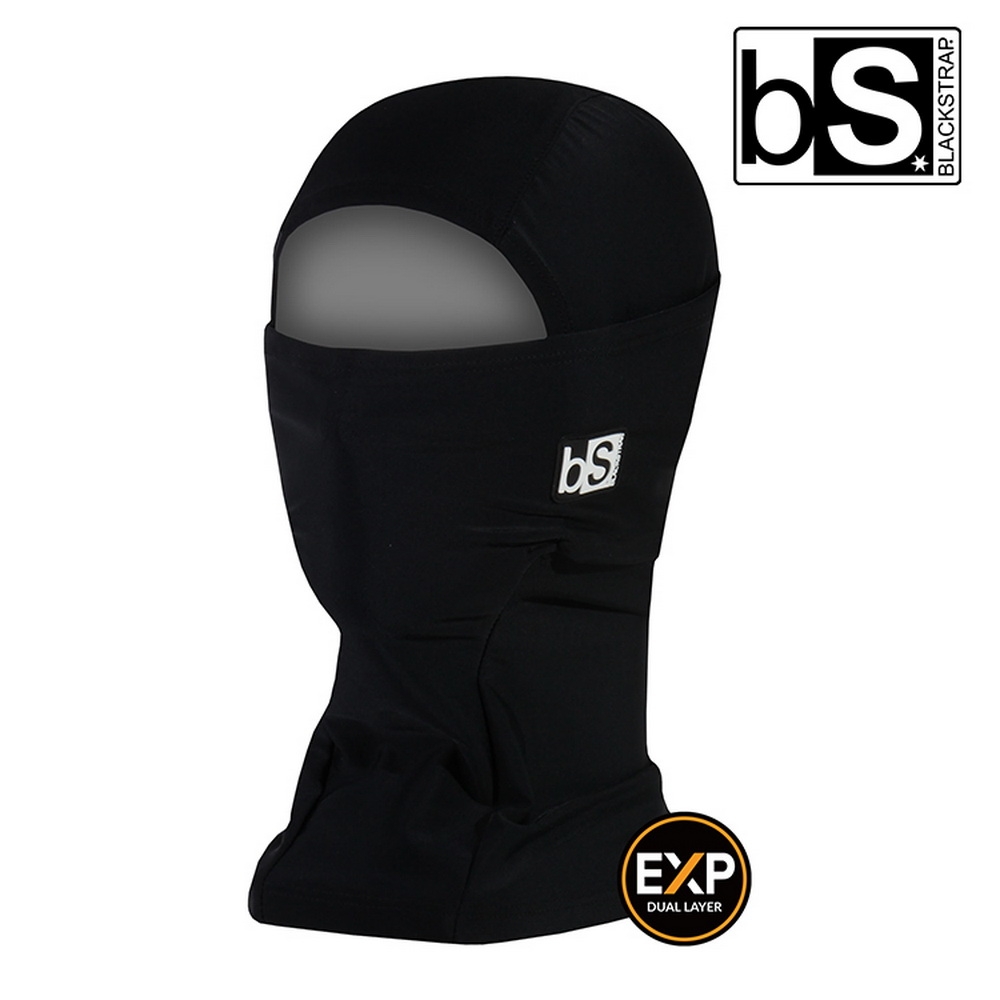 【BlackStrap】Exp Hood Balaclava-S 雙層保暖多功能頭套 Black/黑