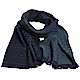 GUCCI SU SOFT GG LOGO 羊毛雙面寬版造型披肩/圍巾(深藍/綠) product thumbnail 1