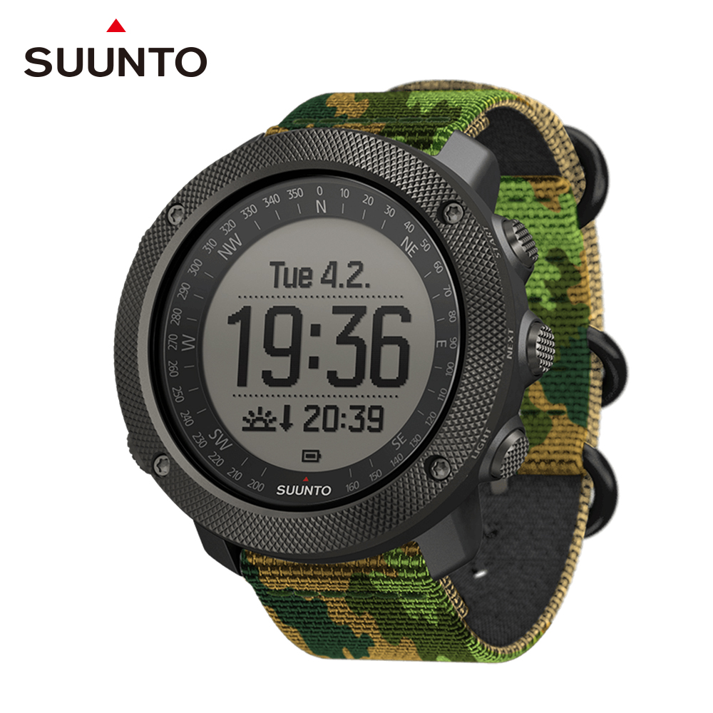 SUUNTO Traverse Alpha 專為狩獵釣魚征服叢林野外的GPS腕錶-迷彩綠