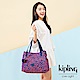 Kipling 古典茜紅小花梯形手提肩背包-PRAVIA product thumbnail 1