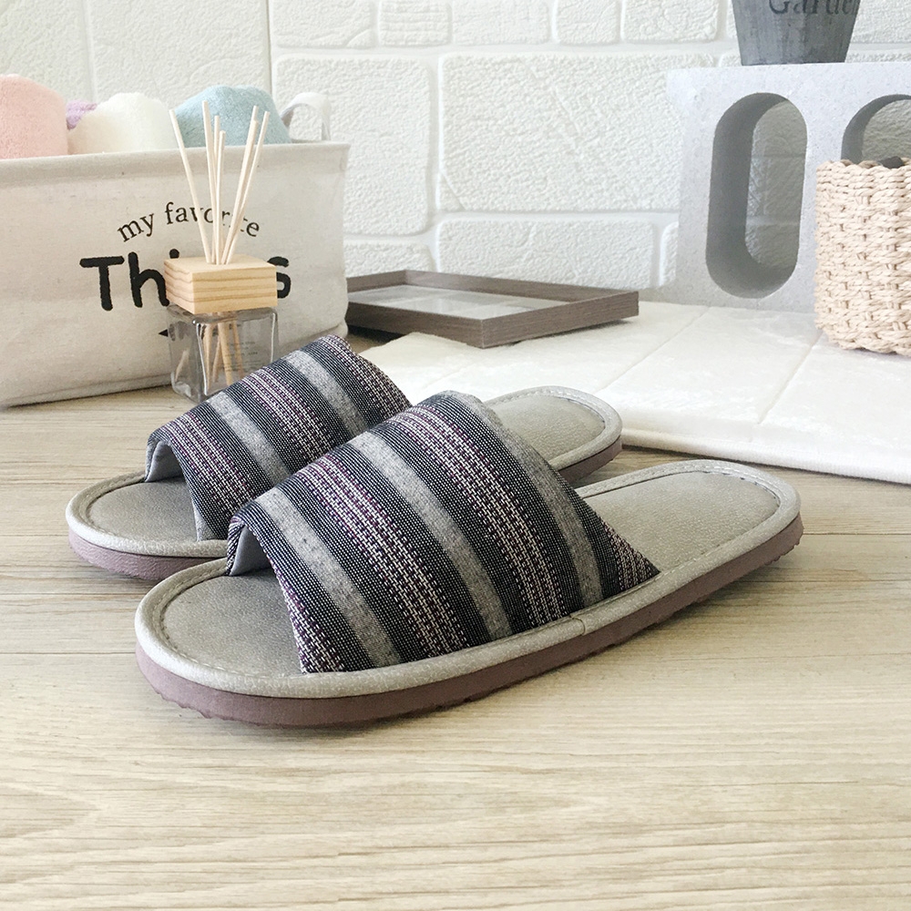 iSlippers簡單生活-家居室內拖鞋-沉靜條紋