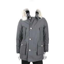 Woolrich Arctic Parka 可拆毛領灰色連帽羽絨外套(男款)