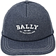 BALLY 刺繡字母標誌牛仔帆布鴨舌帽(藍色) product thumbnail 1
