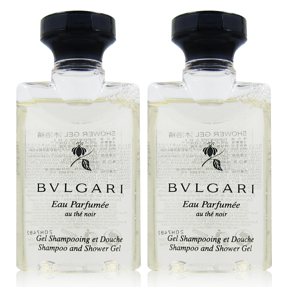 BVLGARI 寶格麗 黑茶沐浴精40ml*2入