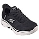 Skechers Go Walk 7 [216648BKW] 男 健走鞋 步行 休閒 套入式 瞬穿舒適科技 緩震 黑白 product thumbnail 1