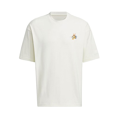 Adidas M DRGN YR Tee [JE6106] 男 短袖 上衣 T恤 CNY 龍年 刺繡 運動 休閒 白