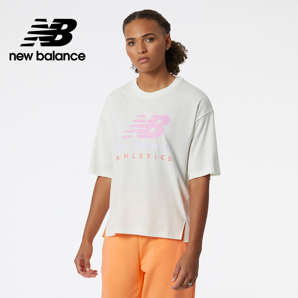 [New Balance]NB短袖上衣_女性_象牙白_AWT21503SST