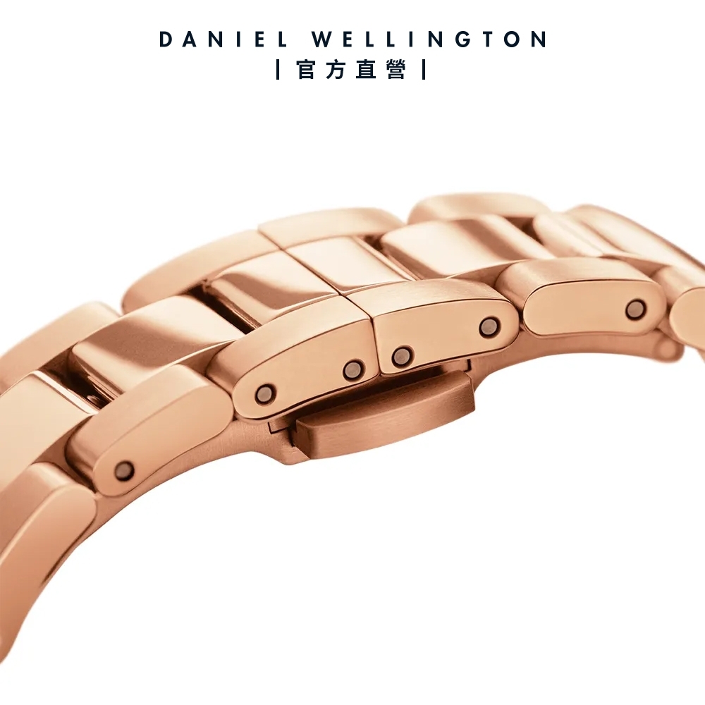 Daniel Wellington DW 手錶ICONIC LINK UNITONE 28mm精鋼錶-特調玫瑰金