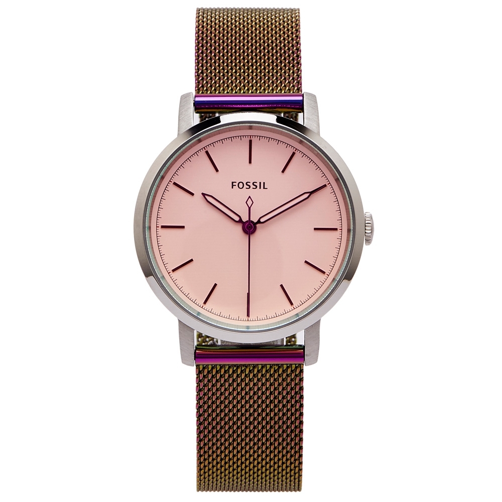FOSSIL 簡約優雅風炫彩的手錶(ES4466)-淡紫色面/34mm