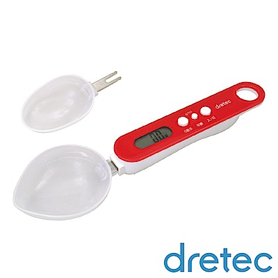 dretec 替換秤杓 微量湯匙型電子秤 紅色