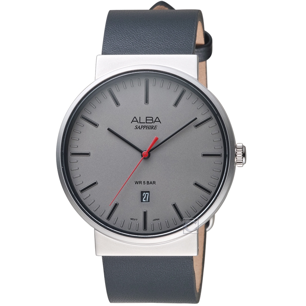 ALBA 雅柏 PRESTIGE系列 簡約潮流時尚腕錶(VJ42-X269Z/AS9H45X1銀灰面43mm)