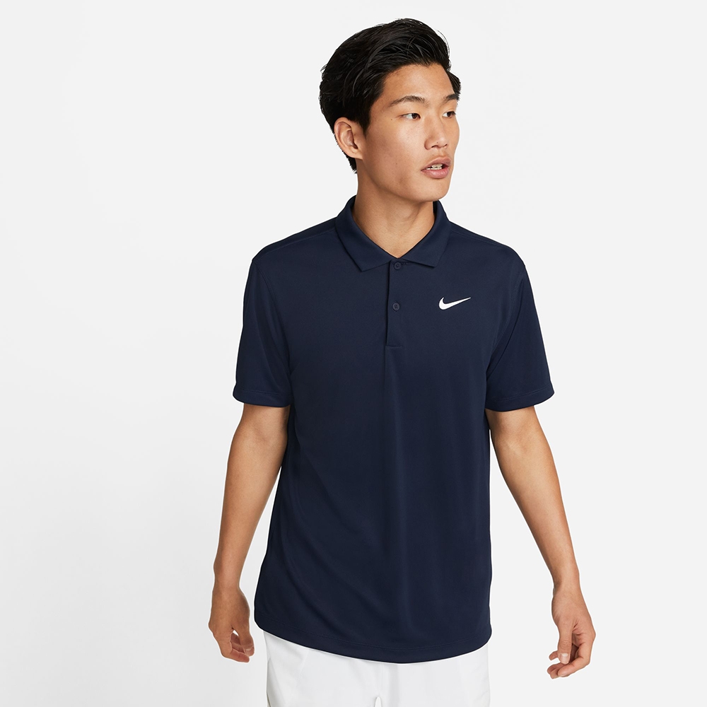 NIKE 上衣 男款 短袖上衣 運動 POLO衫 AS M NKCT DF POLO SOLID 藍 DH0858-451