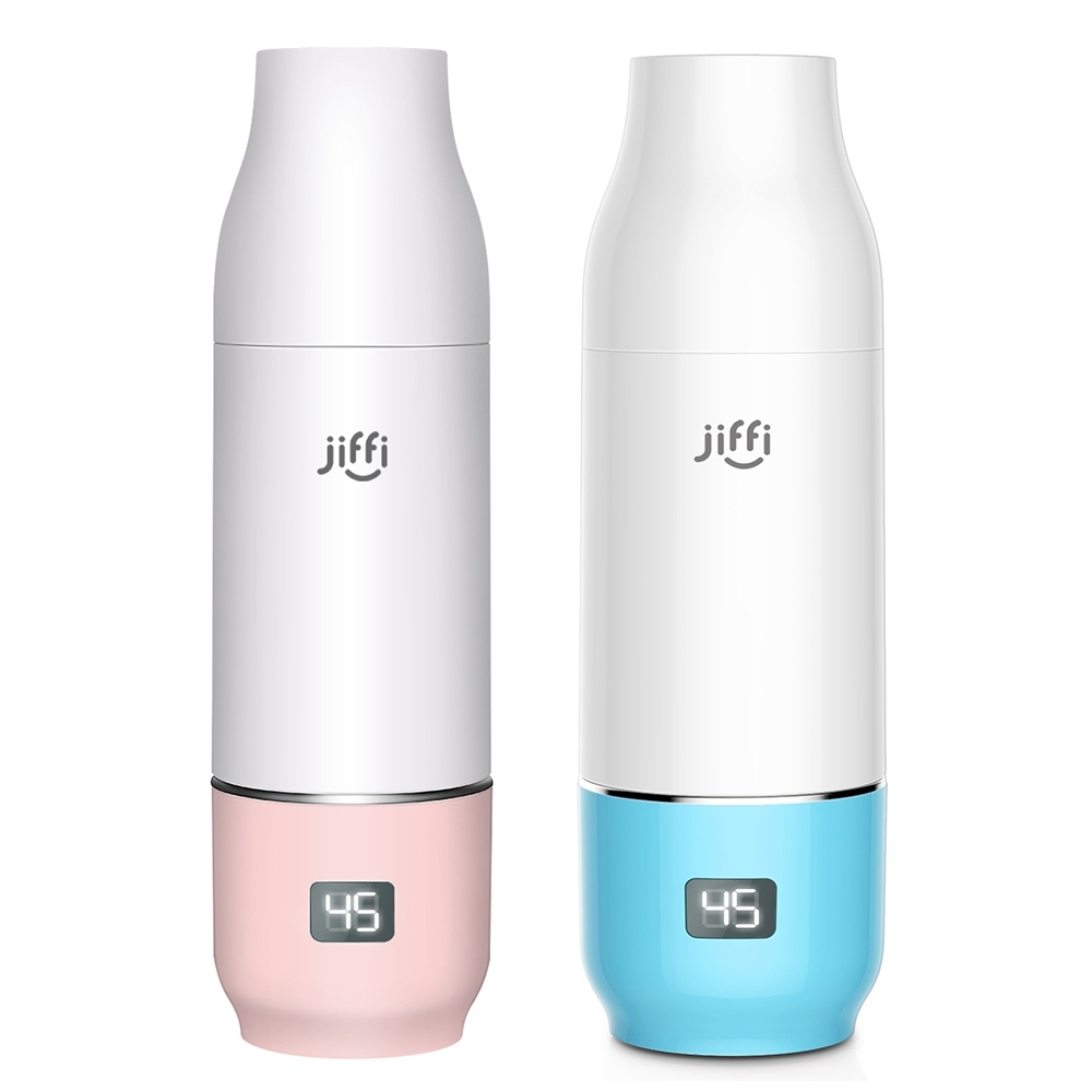 【美國Jiffi 】可攜式智慧儲粉溫奶器 (2色可選)