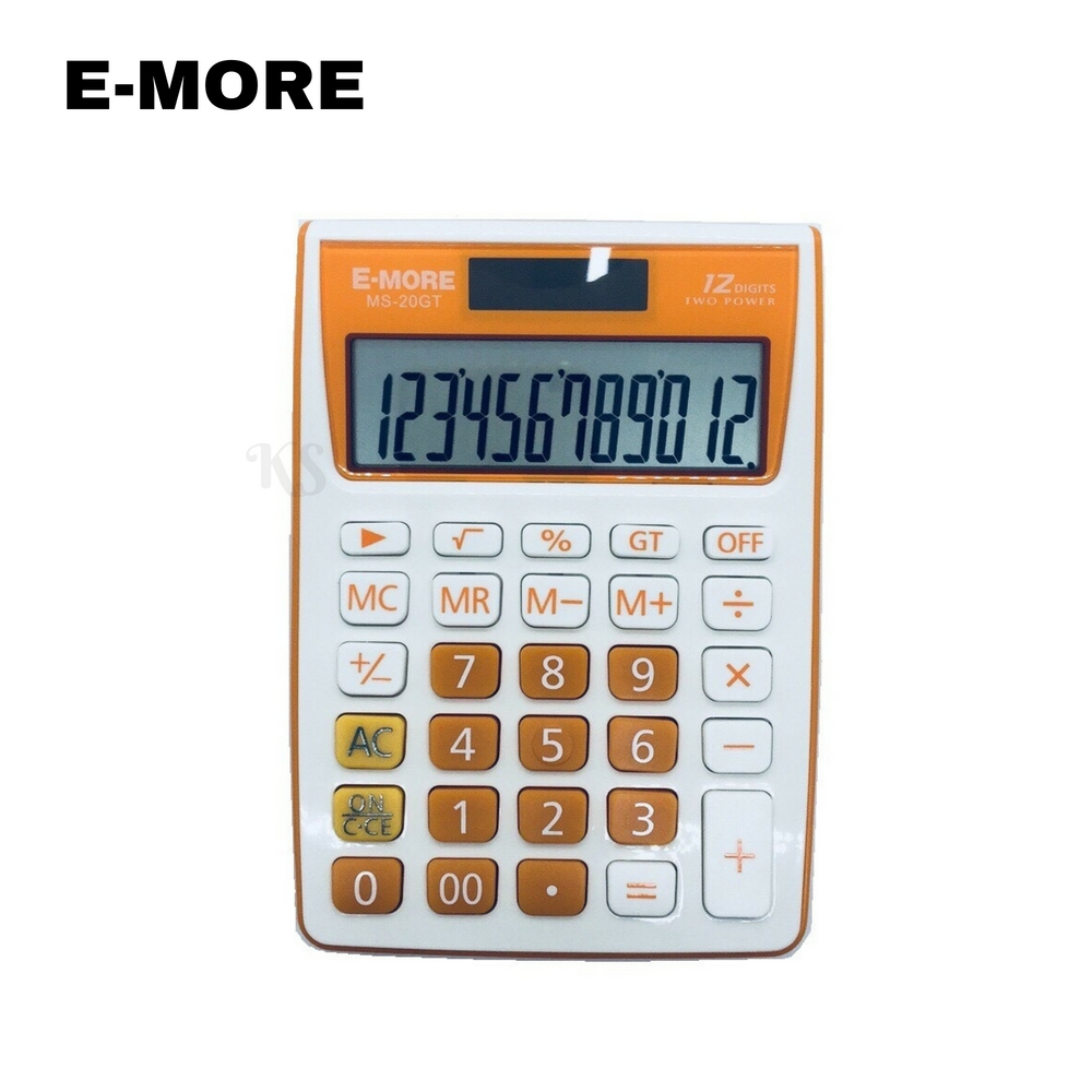 E-MORE 12位數國考型商用計算機/CT-MS20GT(橘)