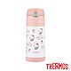 THERMOS膳魔師不鏽鋼兒童水壺吸管真空保冷瓶0.37L(F4004KT6)(HelloKitty蘋果篇) product thumbnail 1