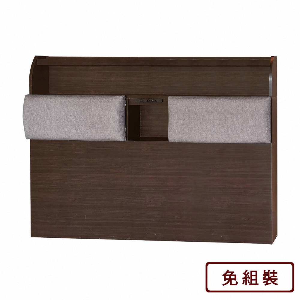 AS DESIGN雅司家具-艾朵拉5尺加高型床片(靠枕)-152x10x110cm