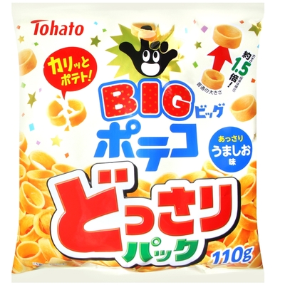 Tohato東鳩 BIG手指圈圈餅-鹽風味 110g