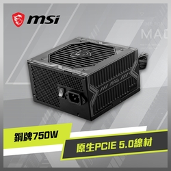 MSI MAG A750BN PCIE5 電源供應器