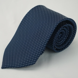 雅派Alpaca 藍底白點質感領帶
